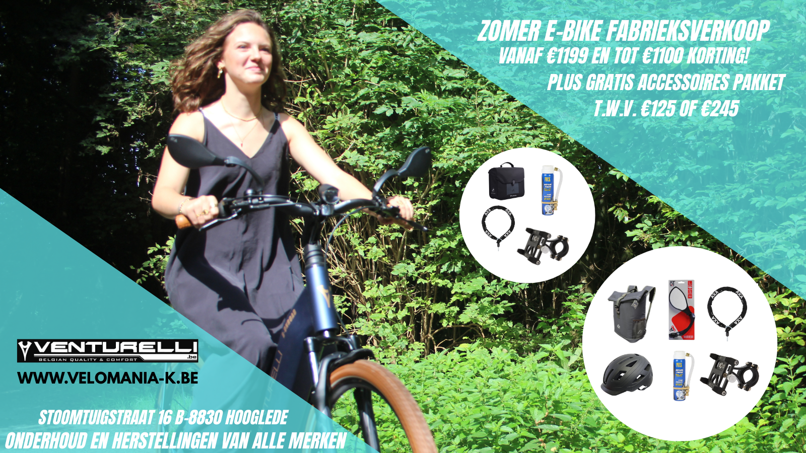 Zomer E-Bike fabrieksverkoop bij Velomania-K in Hooglede